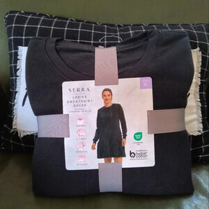 Serra NWT long sleeve dress winter shirt casual women's warm sweater ruffle skir